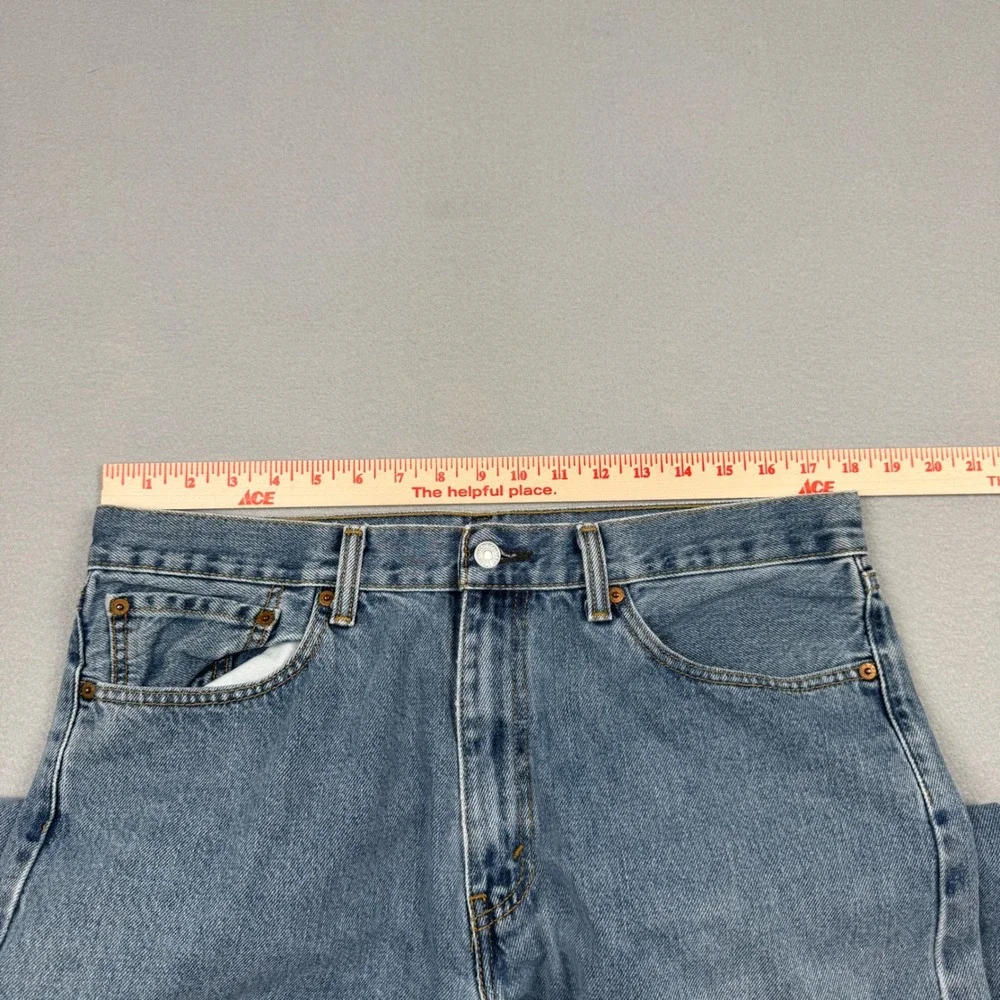 Levis 505‎ Regular Fit Jeans Mens 36x29 (36x25) Medium Wash Blue Straight Leg